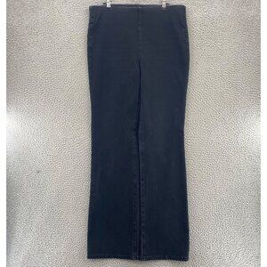 Soft Surroundings Jeans Womens Medium Tall Black The Ultimate Pull On Boot Cut